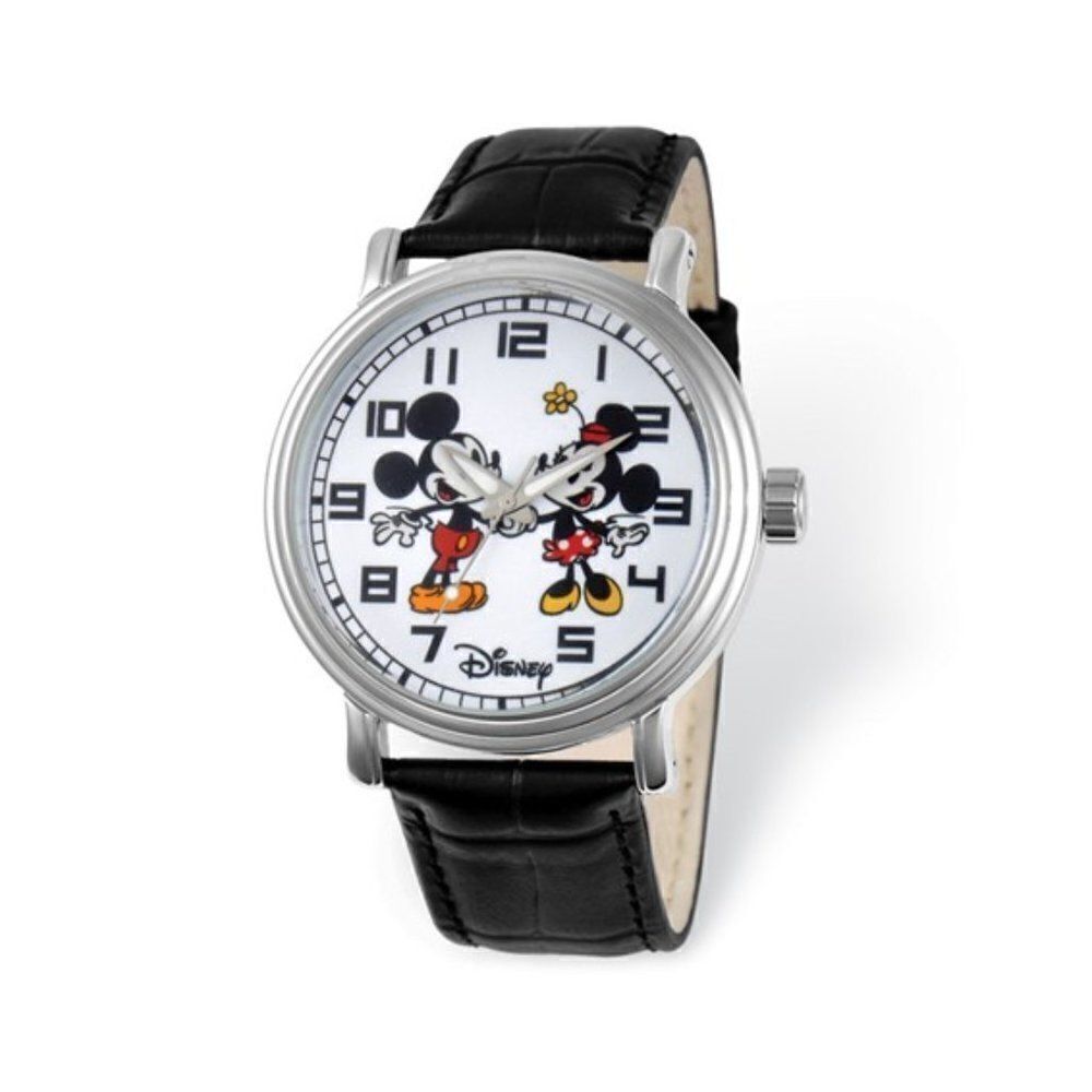Disney Mickey and Minnie Mouse Men's Alloy Vintage Watch